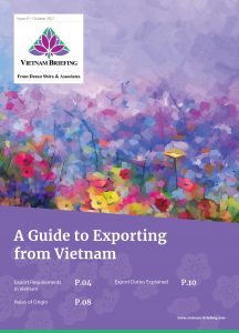 Exporting from vn“ width =” 216“高度=” 300“ srcset =” https://www.vietnam-briefing.comhttp://vn.ftibet.com/uploads/2021/2021/10/exporting-vn-vn-216x300.jpg 216w， https://www.vietnam-briefing.comhttp://vn.ftibet.com/uploads/2021/10/exporting-vn-737x1024.jpg 737W， https://www.vietnam-briefing.comhttp://vn.ftibet.com/uploads/2021/10/exporting-vn-768x1068.jpg 768W， https://www.vietnam-briefing.comhttp://vn.ftibet.com/uploads/2021/10/exporting-vn-1105x1536.jpg 1105w， https://www.vietnam-briefing.comhttp://vn.ftibet.com/uploads/2021/10/exporting-vn-1473x2048.jpg 1473w，https：///www.vietnam-briefing.comhttp://vn.ftibet.com/uploads/2021/10/exporting-vn-scaled.jpg 1841W“ sizes =”（max-width：216px）100VW，216px，216px“/> </> </> </> </strong> </p>
<ul>
<li style =“ text-align：left;”>越南的导出要求</li>
<li>原产规则</li>
<li>解释的出口职责</li>
</ul>
<p>越南遵循以出口为主导的增长模式，将贸易自由化和投资激励措施相结合，以刺激面向出口的制造业。这使越南在过去十年中稳步加速增长，并成为领先的低成本采购目的地。</p>
<p>外部因素，例如美国 - 中国贸易紧张局势，以及该国对大流行的最初处理，都促成了最近以外国直接投资为主导的增长趋势的尖峰。越南在2021年前四个月中对美国的出口同比增长50％，使美国成为越南商品的最大进口商。另一个吸引人的因素是越南密集的自由贸易协定网络（FTA），这使其具有竞争力XPORT HUB。关键贸易安排包括最近批准的欧盟 - 越南自由贸易协定（EVFTA），英国 - 越南自由贸易协定（UKVFTA）以及跨太平洋伙伴关系（CPTPP）的综合和进步协议。</p>。
<p>外国投资者对以出口为导向的制造业和进入全球市场感兴趣的外国投资者可能会考虑亚洲的低成本目的地，例如越南，这是合适的或位于主要供应链附近的一部分或位于大型供应链附近。因此，了解越南的贸易环境和法规的知识将需要详细说明出口程序以利用激励措施并优化运营。</p>
<p>在本期越南简报中，我们详细介绍了越南的出口程序，其次是原籍规则指南。我们最终引入了交易者需要注意的职责，豁免和税率。</p>。
<p>本杂志基于Dezan Shira＆Associates在支持越南的外国企业的经验。对于mo关于如何计划搬迁到越南的信息和建议，请通过vietnam@dezshira.com与我们联系。</p>								</div>
								<!-- 常见问题开始 -->
								   
								 <!-- 常见问题结束 -->
							</div>
                            <div class=