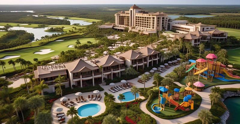 色相计划超过270公顷的度假村综合大楼