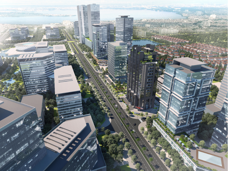 OSI的东方广场 - 在Starlake中心领导绿色办公室趋势