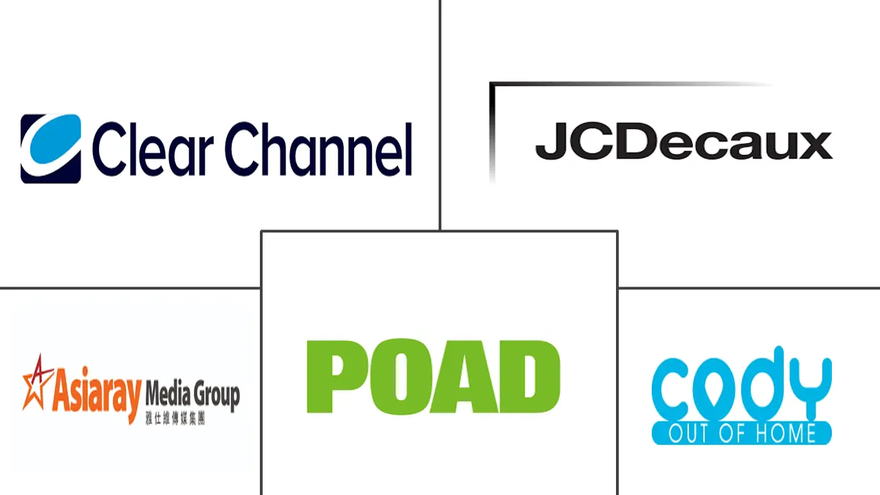 香港户外广告及数字户外媒体市场规模及份额