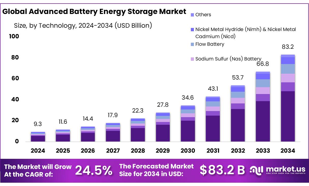 先进电池储能市场(2025-2034)