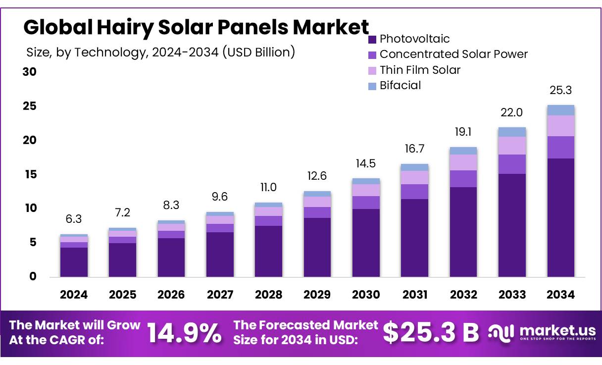 毛茸茸的太阳能电池板市场(2025-2034)