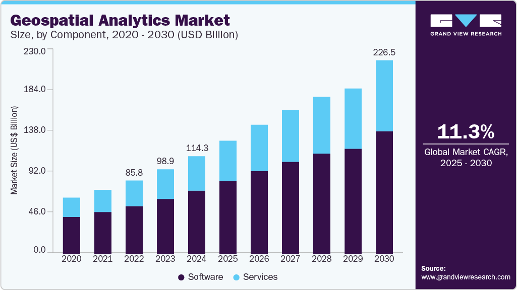 地理空间分析市场（2025 - 2030）