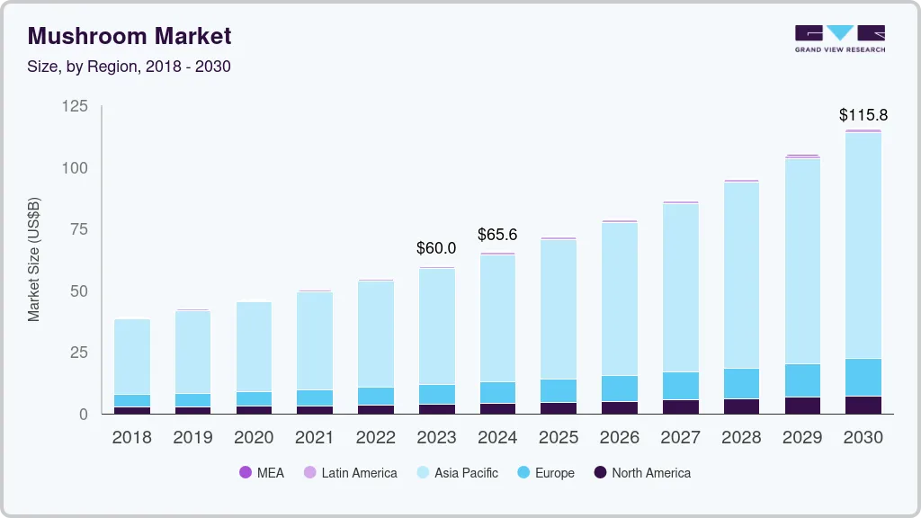 蘑菇市场（2024 - 2030）