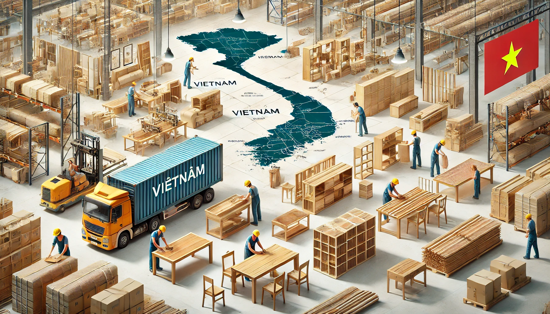 木材及木制品：4月份越南出口小幅下降1.80%，美国为第一大出口目的地