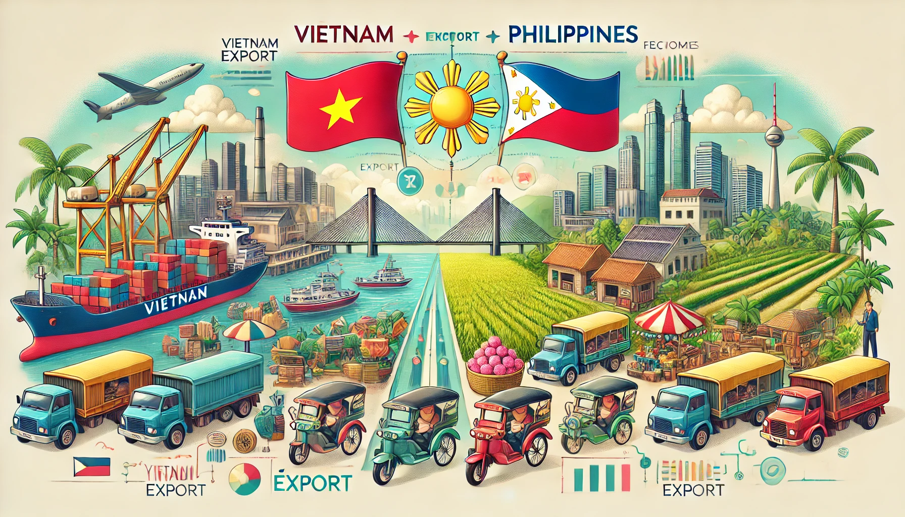 出口：7月份越南对菲律宾的出口量增长9.89%