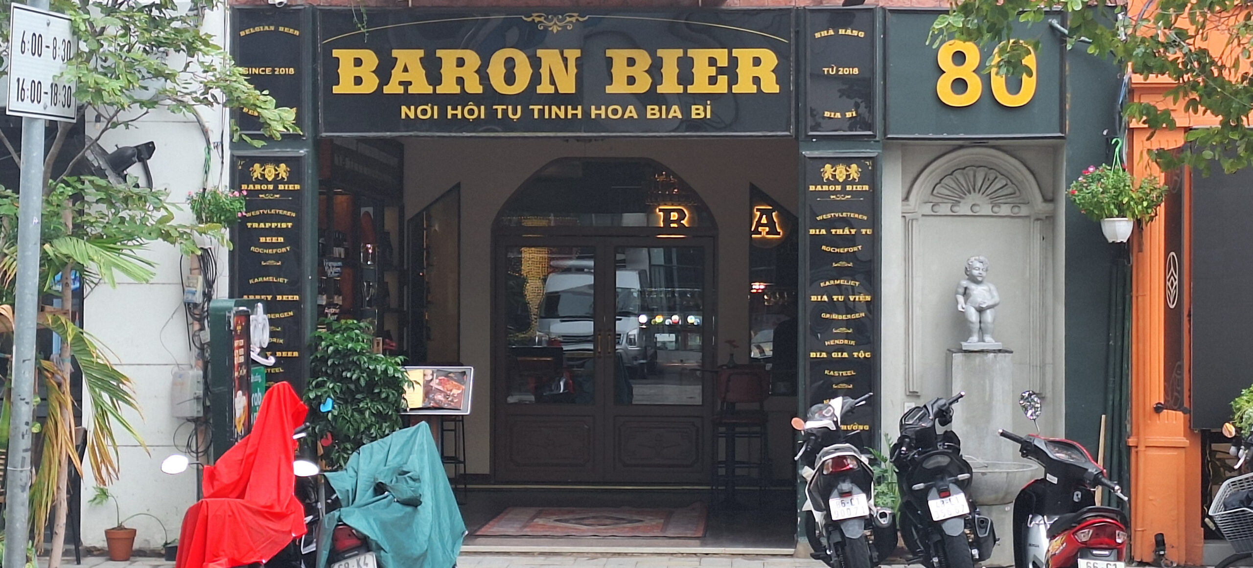 胡志明市的比利时啤酒酒吧和餐厅。